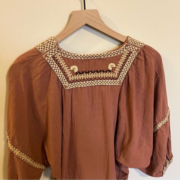 Max Studio Boho Printed Top - Picture 6 of 11